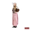 Bruine Glimmende Blouse Met Roze Glimmende Rok En Gebloemde Omslag (Charles Dickens) 2 Bruine Glimmende Blouse Met Roze Glimmende Rok En Gebloemde Omslag (Charles Dickens) -MASKERADE KLEDING Winkel DKNS433MK