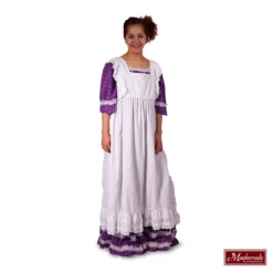Charles Dickens: Paarse Jurk Met Witte Franjes