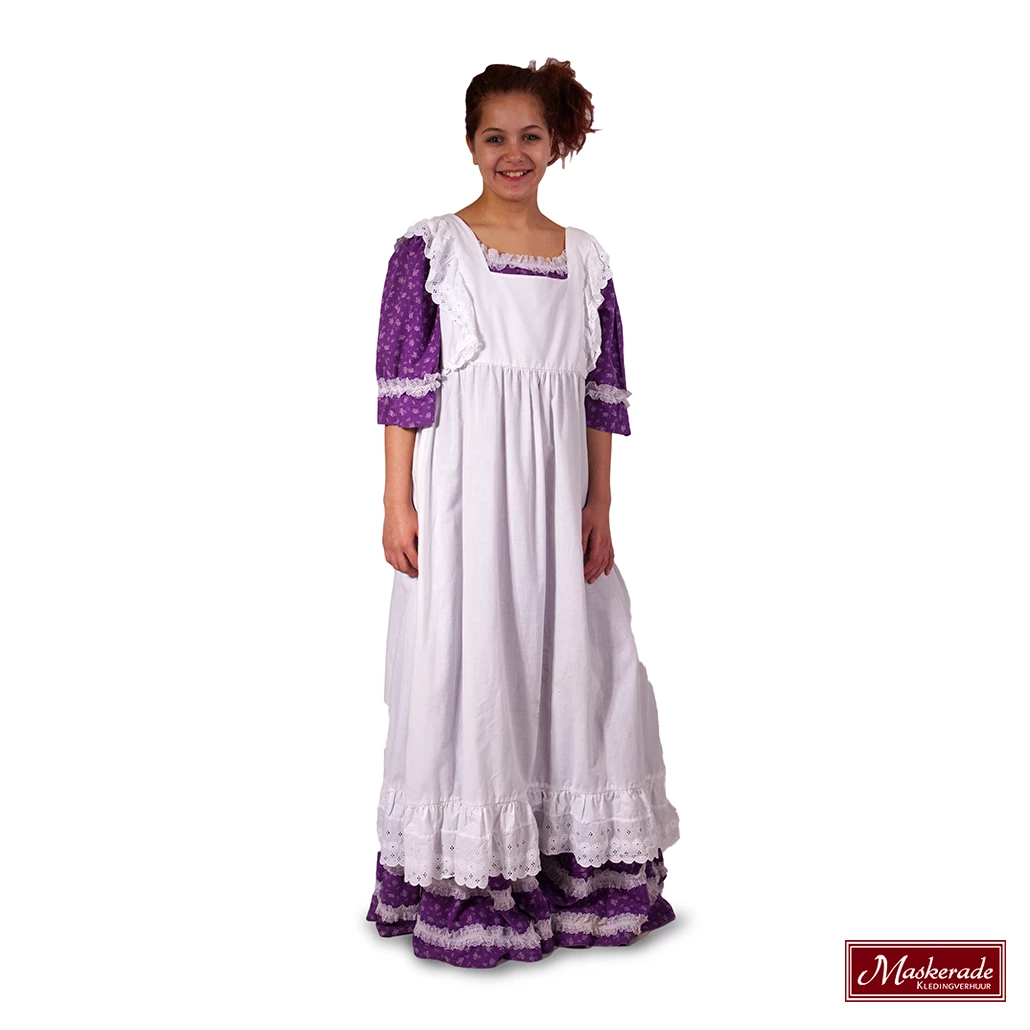 Charles Dickens: Paarse Jurk Met Witte Franjes 3 Charles Dickens: Paarse Jurk Met Witte Franjes