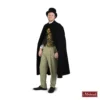 Zwarte Cape Met Vest (Charles Dickens) -MASKERADE KLEDING Winkel DKNS522MK