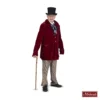 Charles Dickens: Bordeaux Fluwelen Jas En Geruite Bruine Broek 2 Charles Dickens: Bordeaux Fluwelen Jas En Geruite Bruine Broek -MASKERADE KLEDING Winkel DKNS538MK