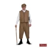 Charles Dickens: Bruin Geruiten Vest En Broek Met Pet -MASKERADE KLEDING Winkel DKNS542MK
