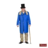 Charles Dickens: Blauwe Lange Jas Met Geruite Gilet En Geruite Broek -MASKERADE KLEDING Winkel DKNS544ZZ