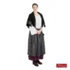 Witte Blouse, Paarse Rok, Zwart-wit Schort 2 Witte Blouse, Paarse Rok, Zwart-wit Schort -MASKERADE KLEDING Winkel JANT405WP