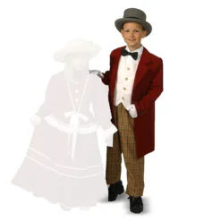 Kinderkleding Charles Dickens Jongen (rood) – KIND437MK