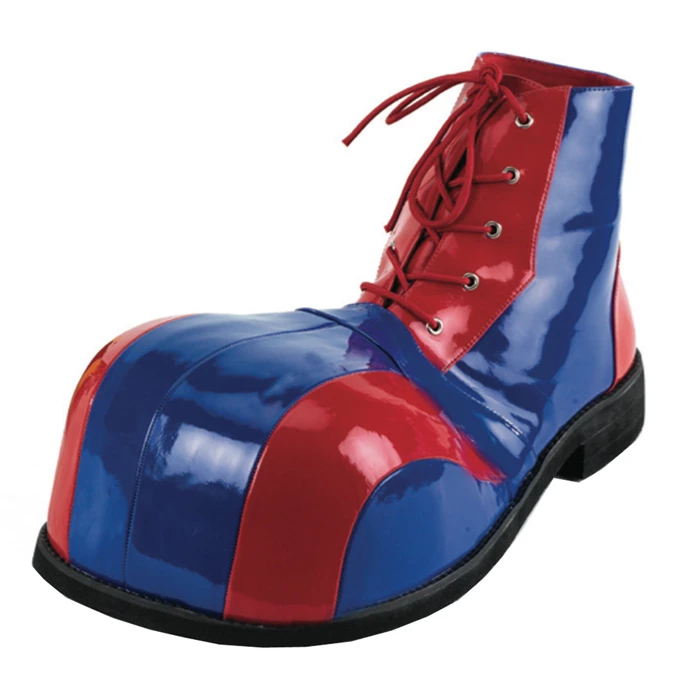 Schoenen: Clownsschoenen Blauw Rood 3 Schoenen: Clownsschoenen Blauw Rood