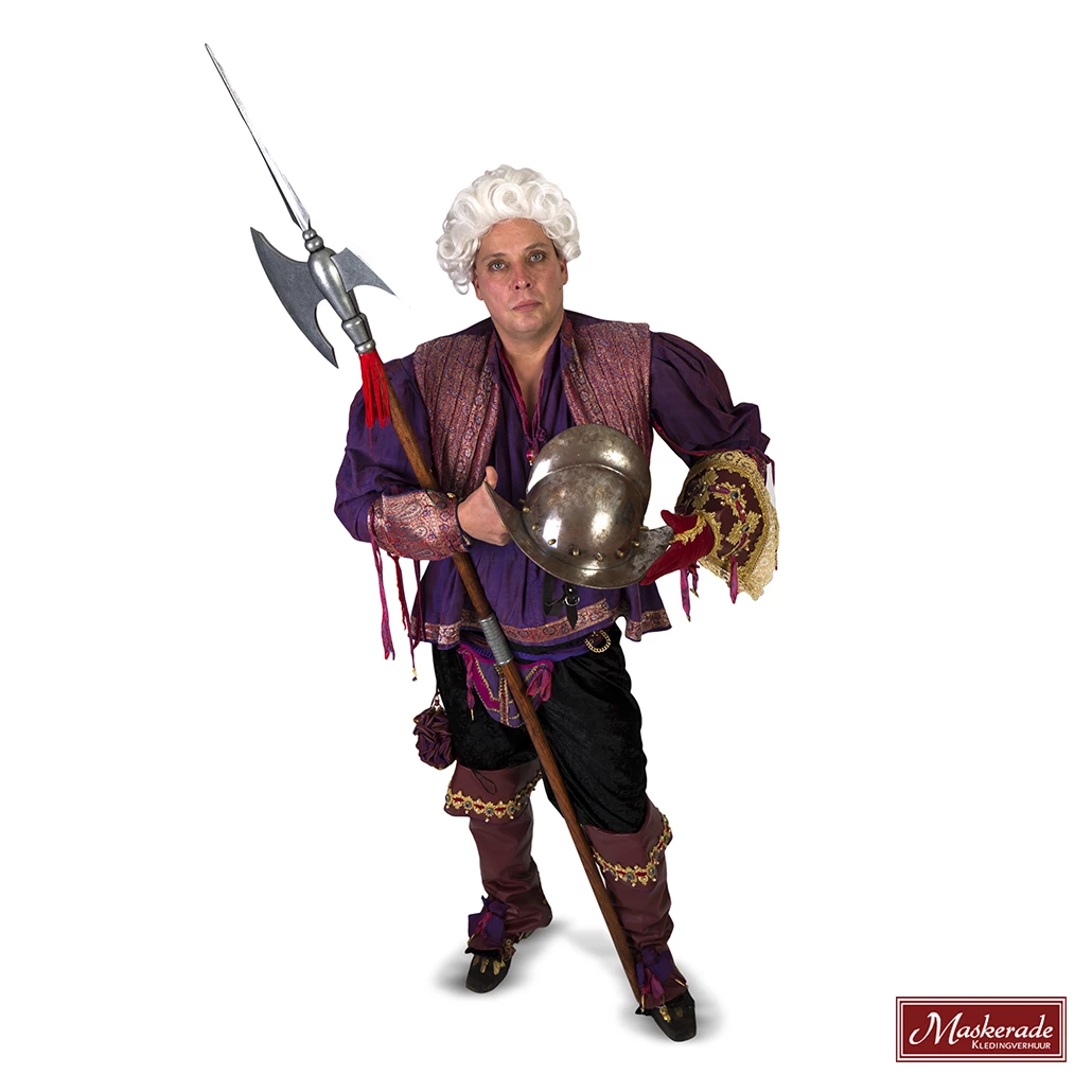 Paars Prinsenpak Met Korte Broek En Toque 2 Paars Prinsenpak Met Korte Broek En Toque