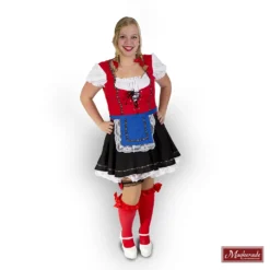 Oktoberfest Dirndl Rood Zwart