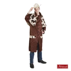 Lange Cowboyjas Met Koeienprint