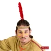 Indianenbandje Met één Veer, Diverse Kleuren Mogelijk 1 Indianenbandje Met één Veer, Diverse Kleuren Mogelijk -MASKERADE KLEDING Winkel WEST826MK